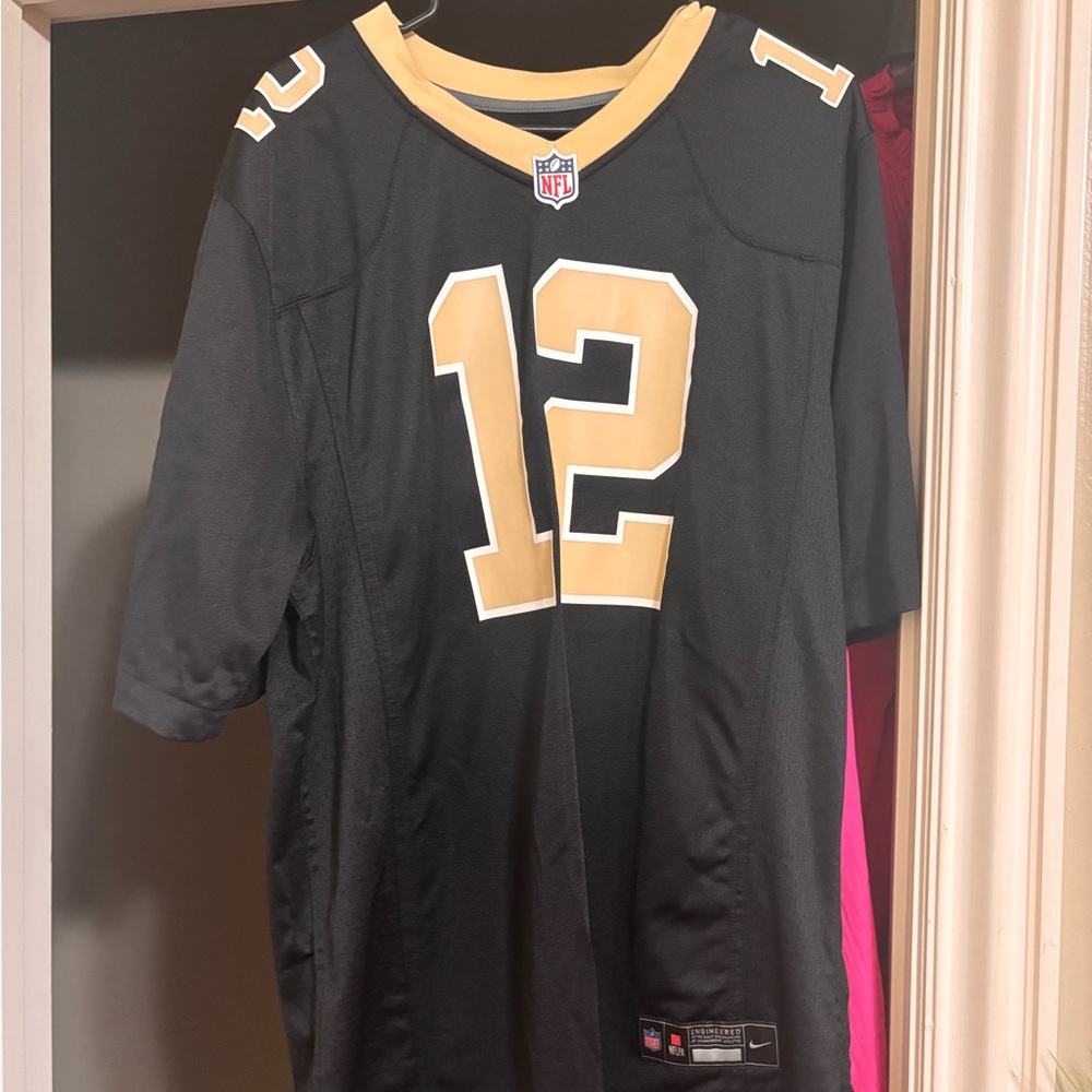 Nike Black and Gold Sports Jersey